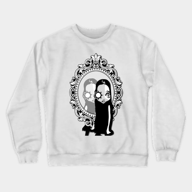 Delta Rose mirror you mirror me Crewneck Sweatshirt by Fradeknot